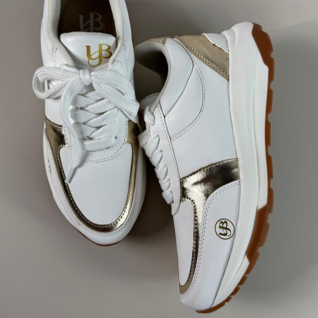 Vintage White & Gold Women’s Sneakers (Copia)