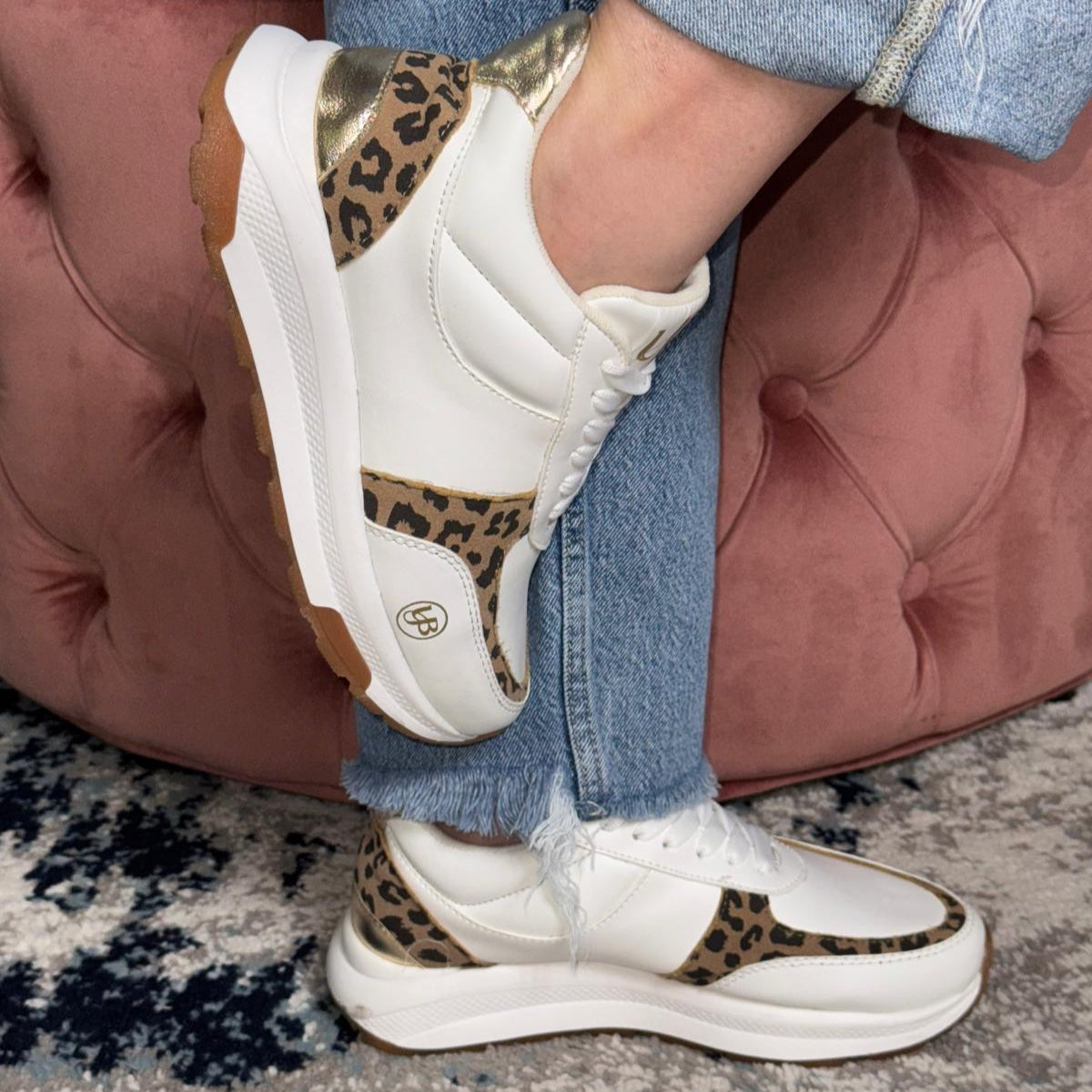 Vintage Leopard Luxe Women’s Sneakers